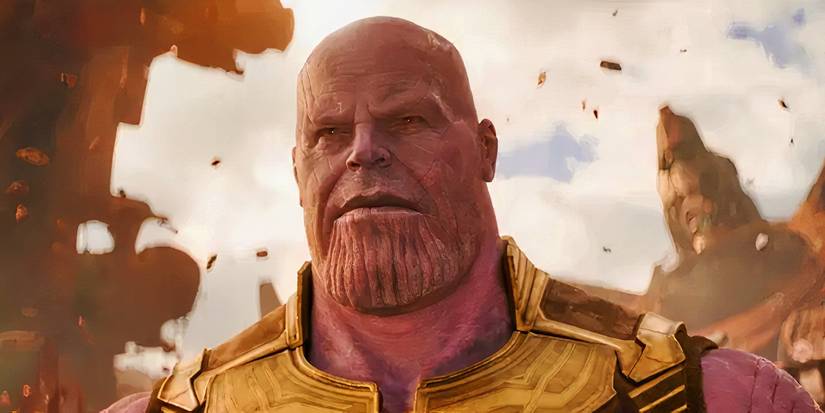 Thanos on тιтan in Avengers Infinity War