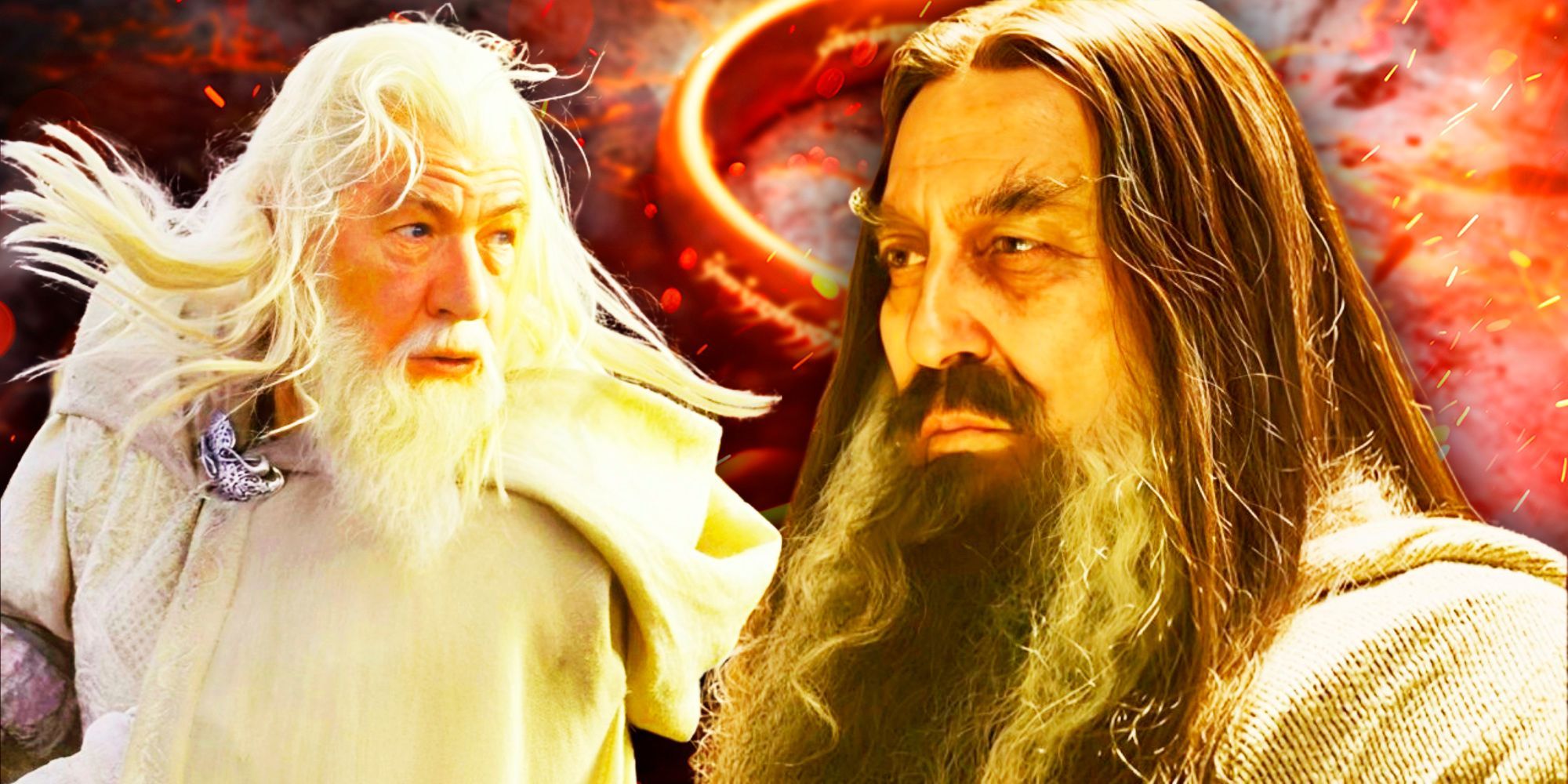 Image of Gandalf and a Dark Wizard