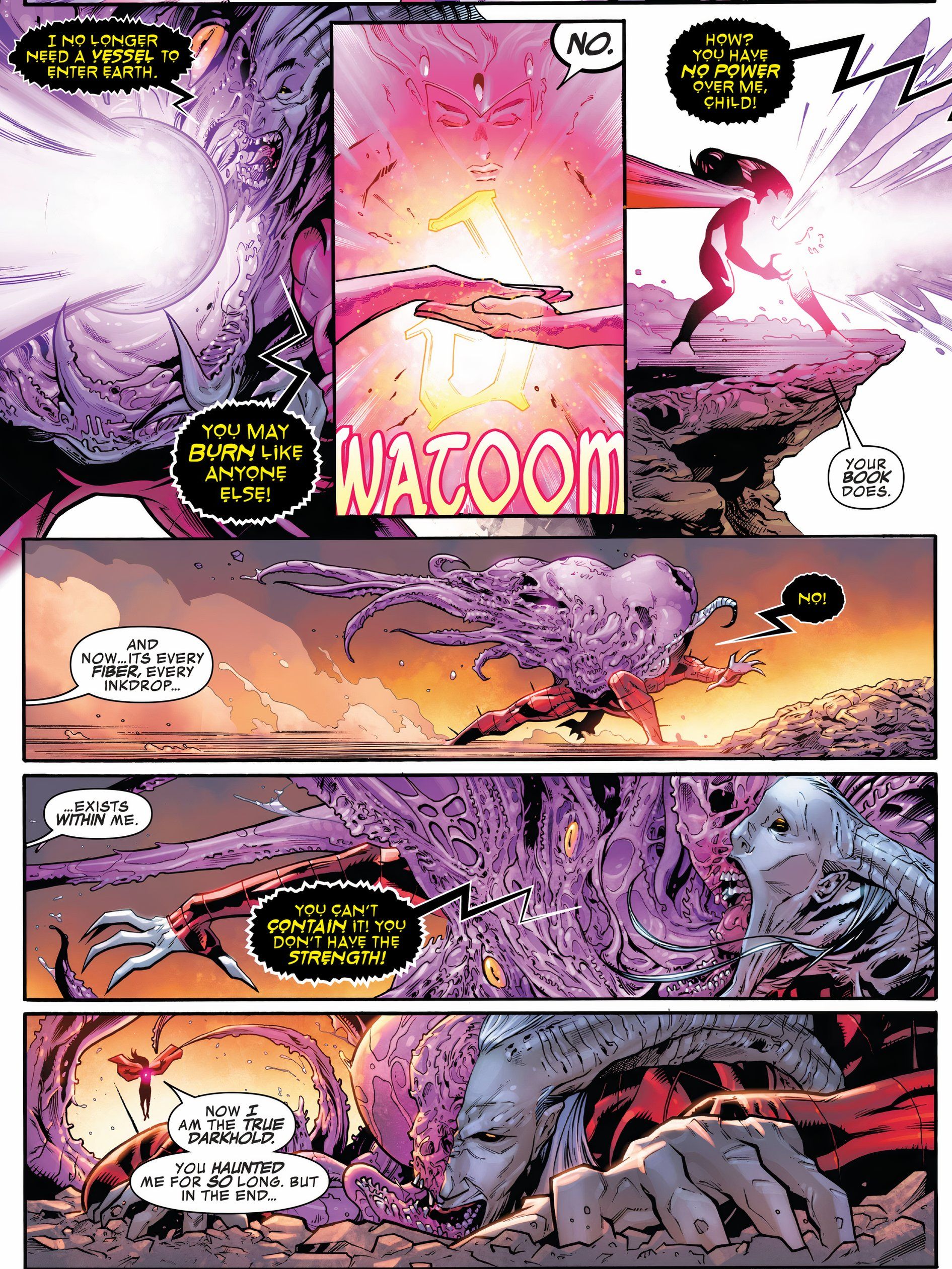 Chthon's demon form is falling apart.