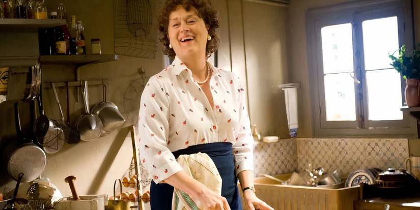 Meryl Streep cooking in Julie and Julia