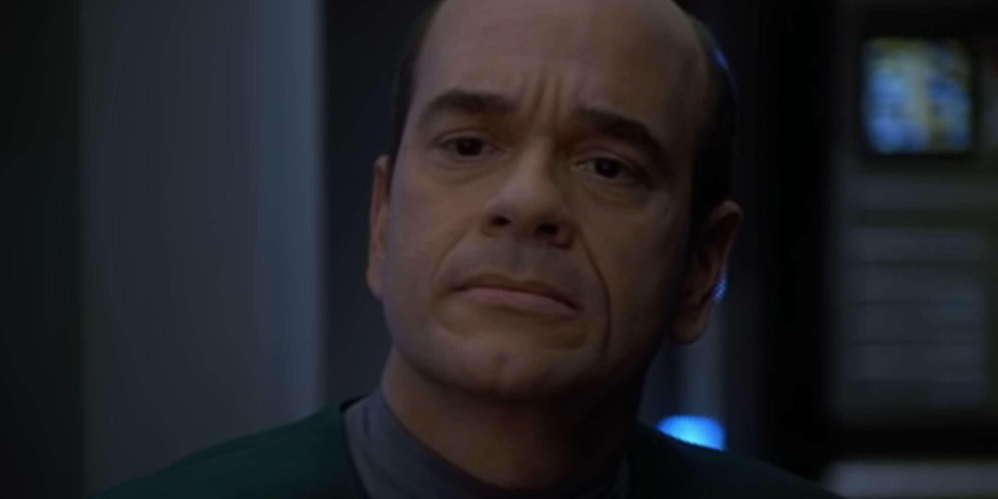Robert Picardo looking sad as the EMH in Star Trek: VoyagerRobert Picardo looking sad as the EMH in Star Trek: Voyager
