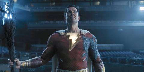 Actor Zachary Levi in Shazam.