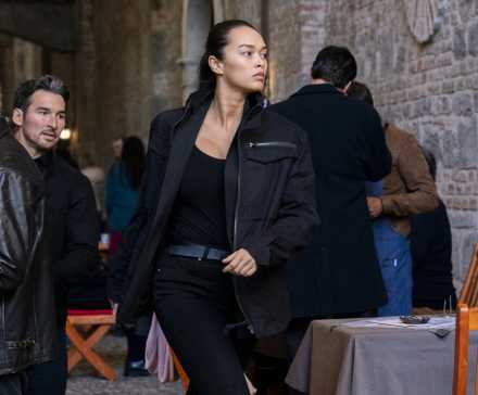 Vo and Booth running in FBI: International season 4, episode 7