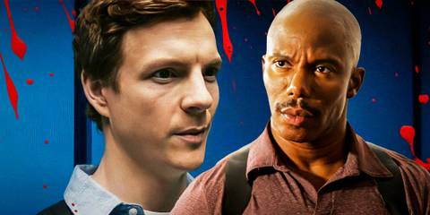 Patrick Gibson as Dexter Morgan in Original Sin and Erik King as James Doakes in Dexter