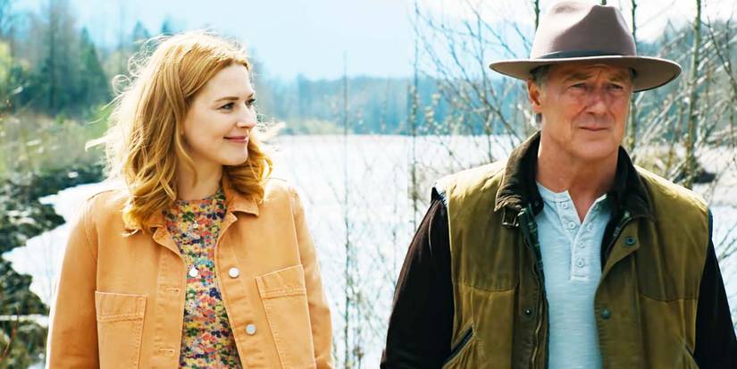Alexandra Breckenridge as Mel Monroe and John Allen Nelson as Everett Reid in Virgin River season 6