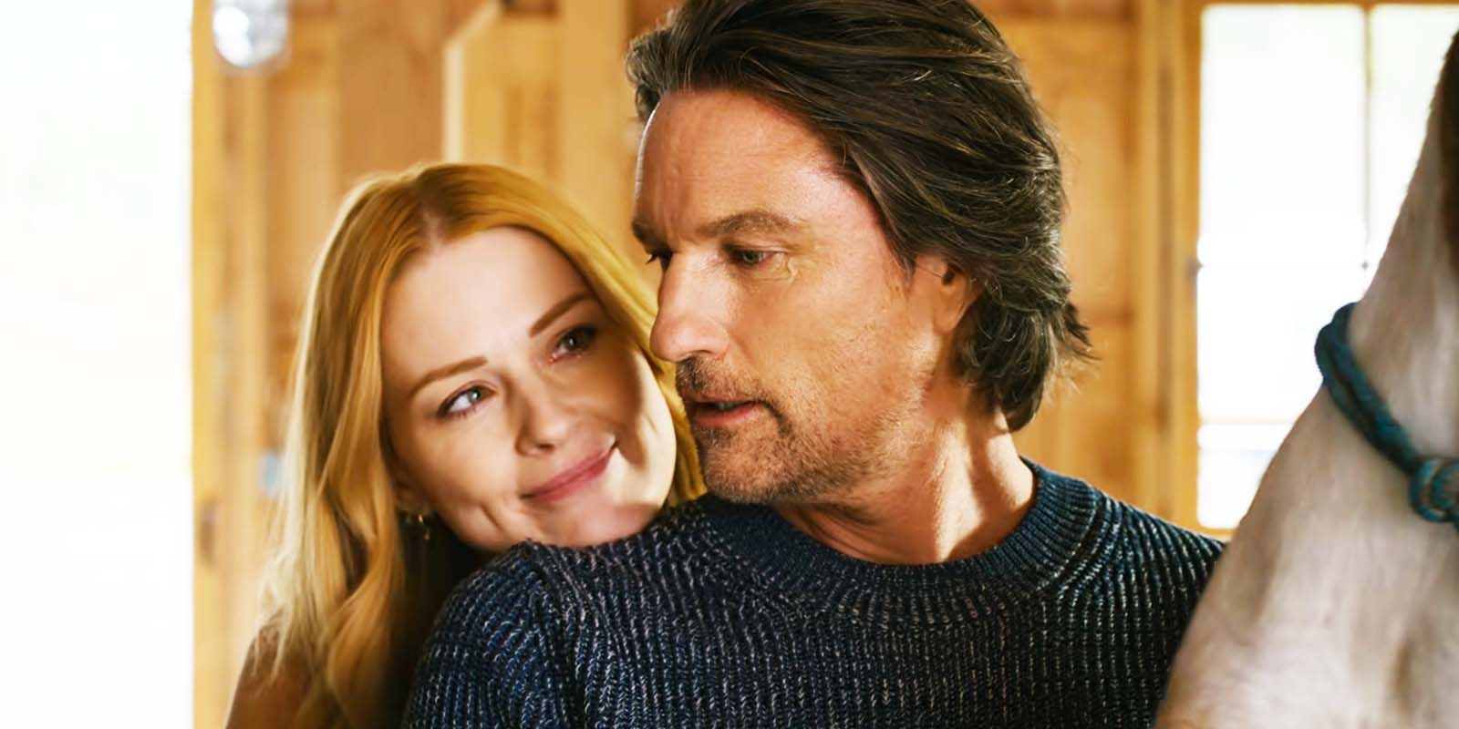 Alexandra Breckenridge as Mel Monroe and Martin Henderson as Jack Sheridan in Virgin River season 6, episode 3