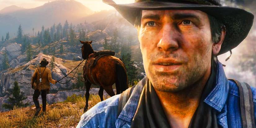 Arthur Morgan from RDR2 with a beautiful location