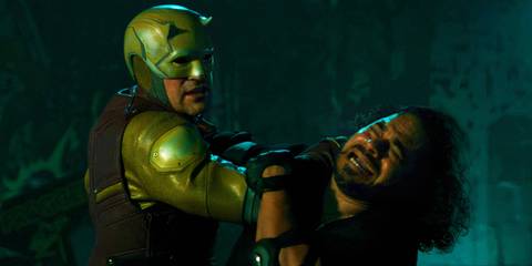Daredevil fighting Leapfrog's goons in She-Hulk Attorney at Law