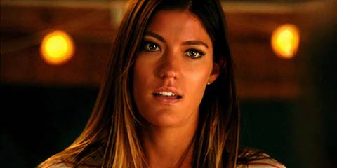 Debra Morgan staring at something off screen in Dexter season 8