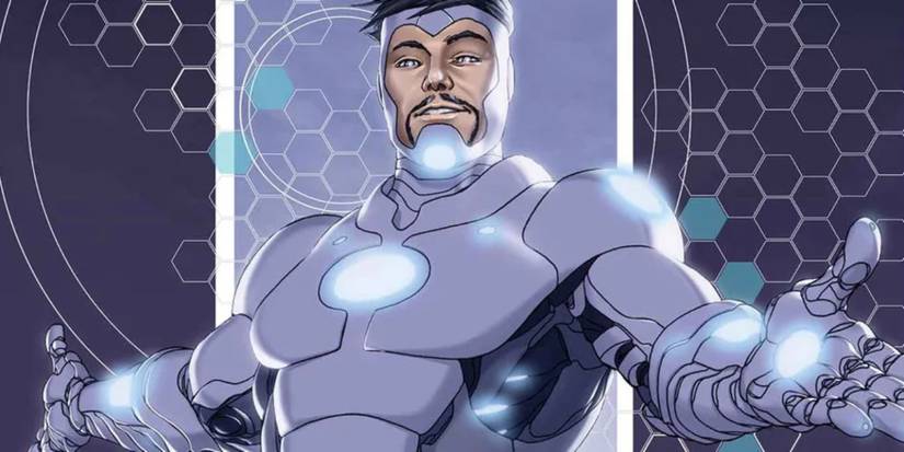 Superior Iron Man in his Endo-Sym suit in Marvel Comics' AXIS event.