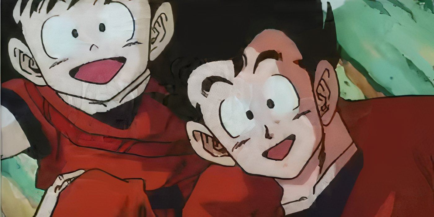 Goku and Gohan in opening song