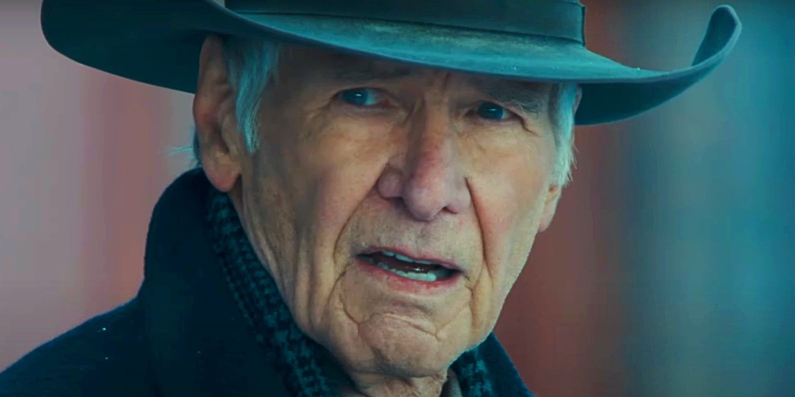 Harrison Ford as Jacob Dutton looking aghast in 1923 season 2