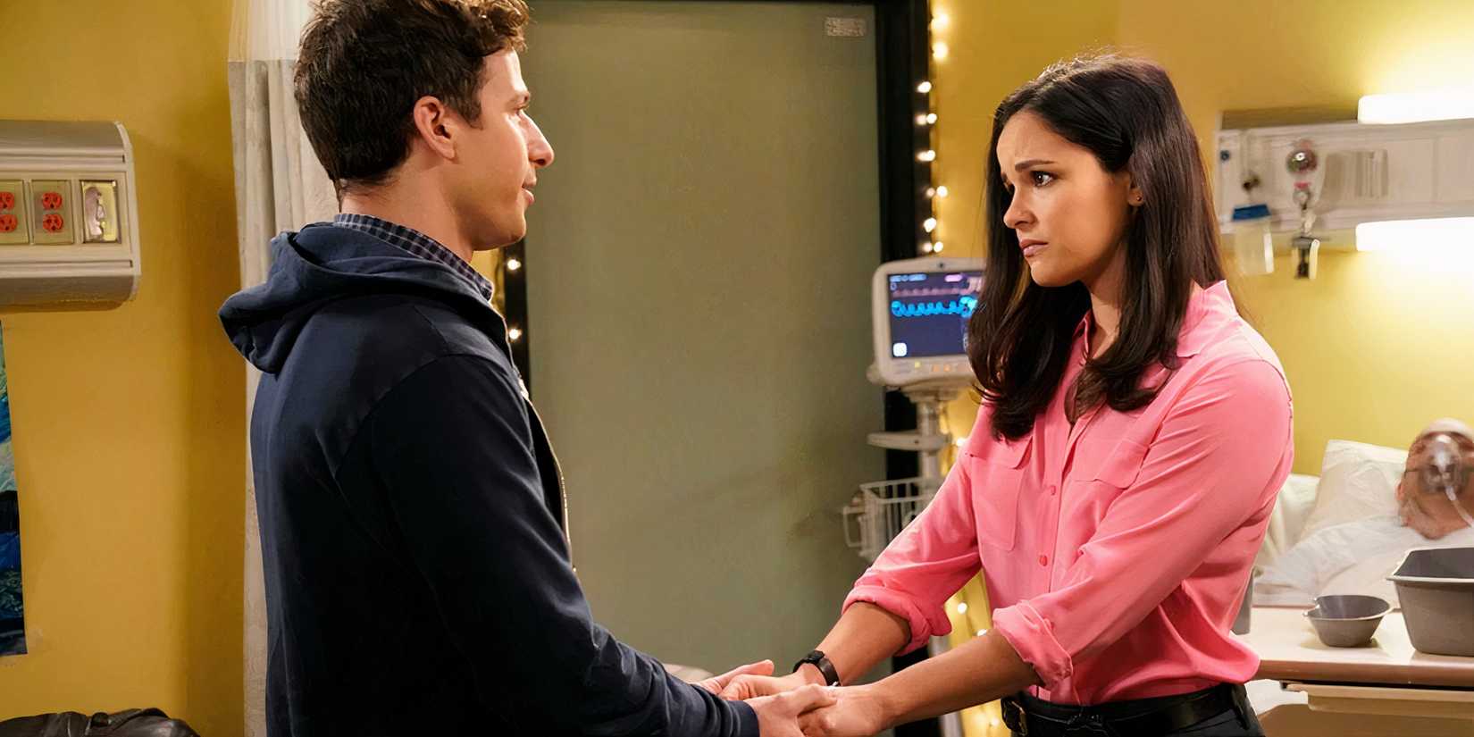 Jake Peralta e Amy Santiago em Brooklyn Nine-Nine