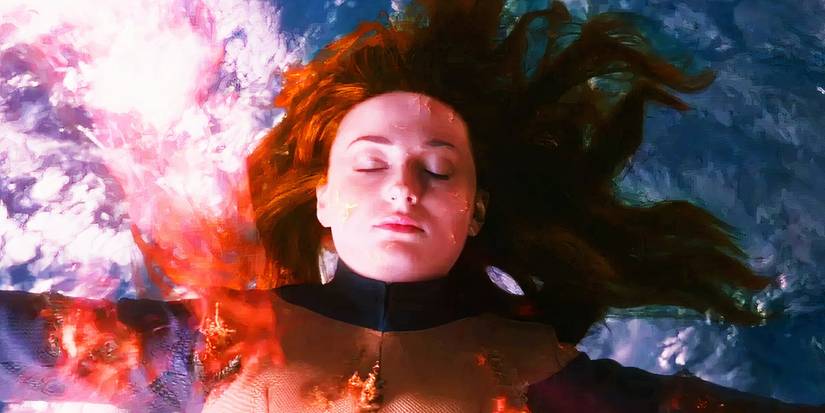 Jean Grey floating in space in Dark Phoenix