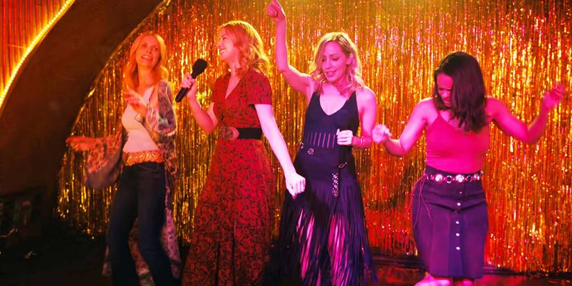 Jenny Cooper as Joey, Alexandra Breckenridge as Mel, Zibby Allen as Brie and Kandyse McClure as Kaya in Virgin River season 6, episode 4