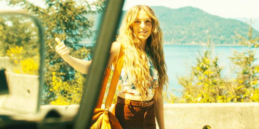 Jessica Rothe as Sarah in Virgin River season 6, episode 2