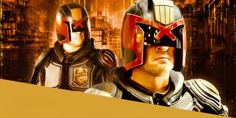 Karl Urban as Judge Dredd from the 2012 movie Dredd 