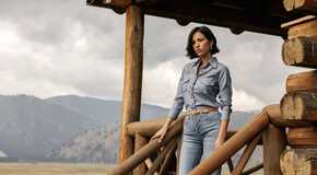 Kelsey Asbille as Monica Long Dutton in Yellowstone season 5 episode 14