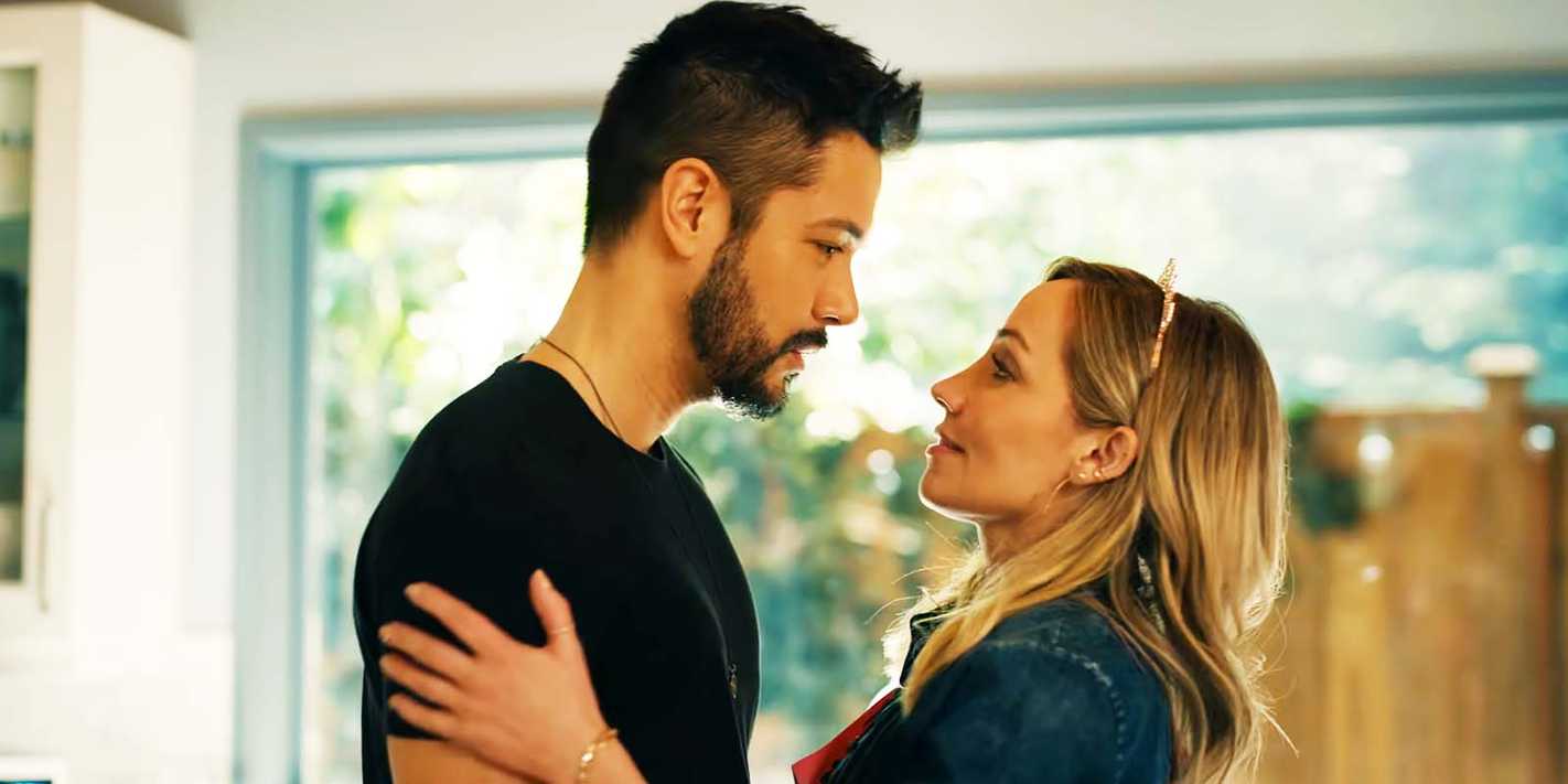 Marco Grazzini as Mike Valenzuela and Zibby Allen as Brie Sheridan in Virgin River season 6 episode 4