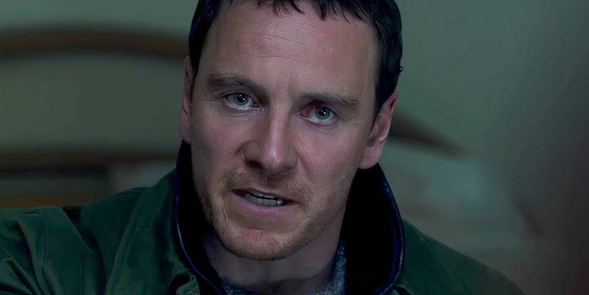 Michael Fᴀssbender looking serious in The Snowman