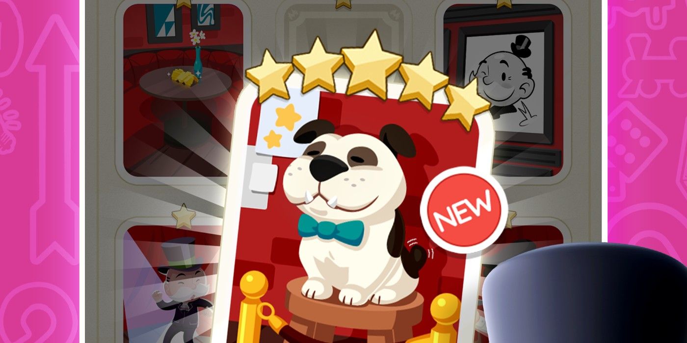 Monopoly Go five star sticker with puppy.