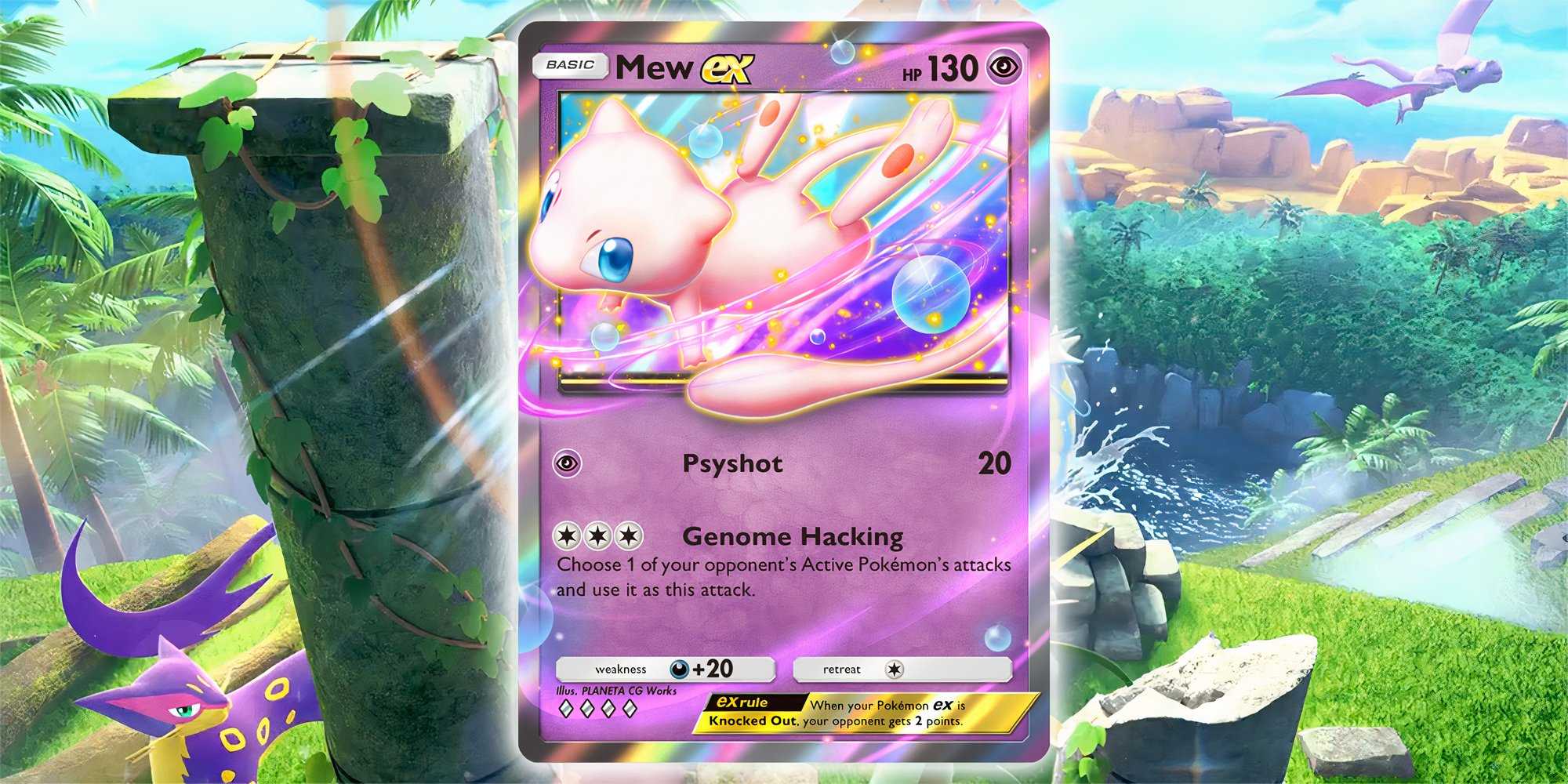 secret mew card pokemon tcg VMAX (Alternate Art Secret) draw cards until you have the same number as your opponent Does Pokmon TCG Pocket's Mythical