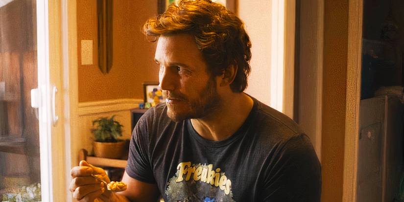Peter Quill eating cereal in Guardians of the Galaxy Vol. 3