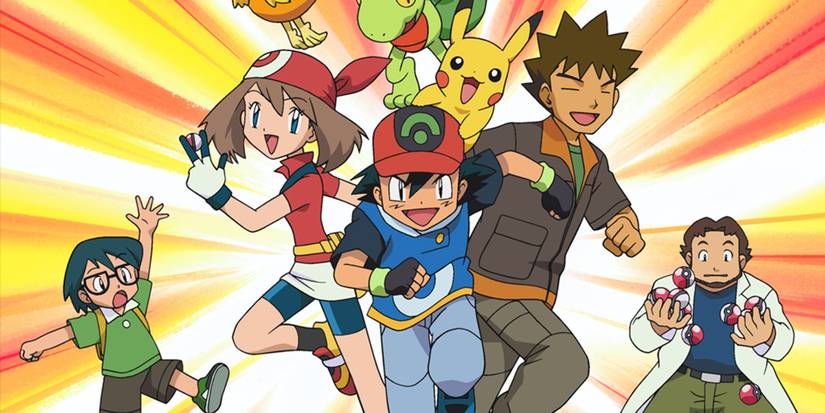 Ash and friends from the generation 3 era.