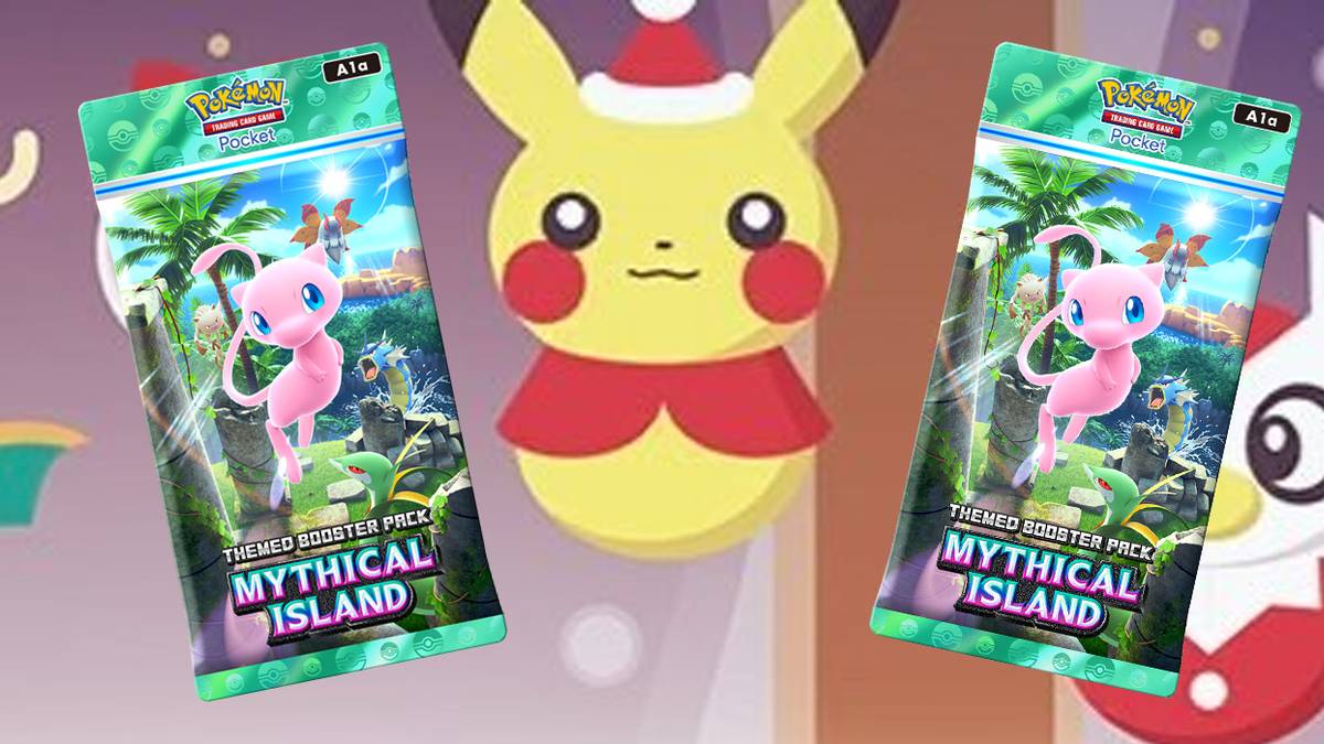 Pokmon TCG Pocket Giving Away Free Mythical Island Packs for the Holidays Pokmon TCG Pocket Giving Away Free Mythical Island Packs for the Holidays
