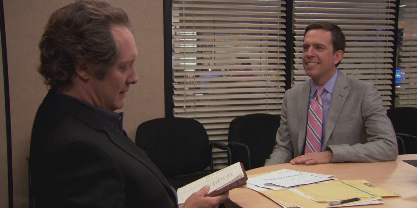 Robert California and Andy in The Office