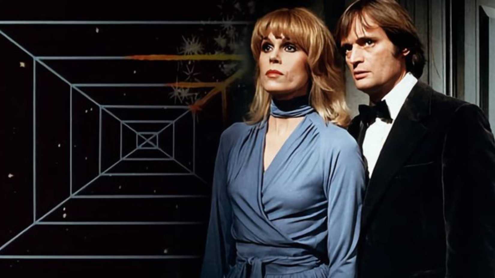Joanna Lumley and David McCallum in Sapphire & Steel 