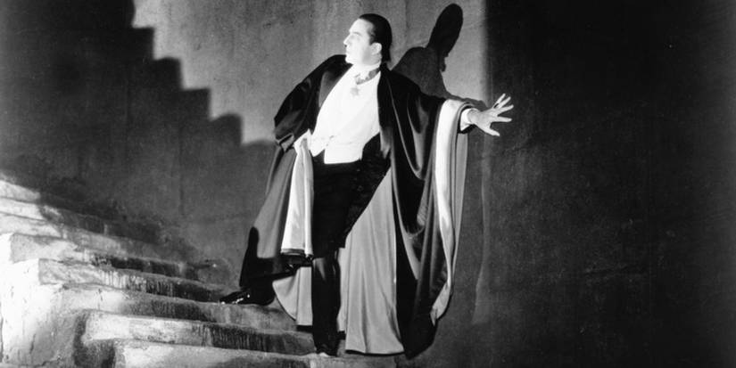 Bela Lugosi's Dracula recoils from the sun