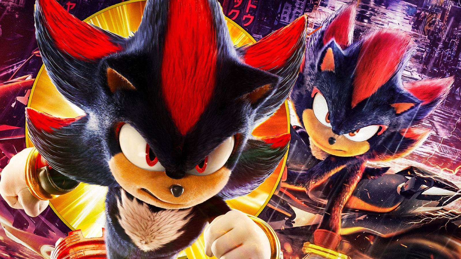 Shadow Entourage Shadow The Hedgehog And Sonic 3 Stars Elba & Reeves Have
