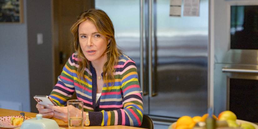  Liz (Christa Miller) looking worried in Shrinking Season 2 Ep 10