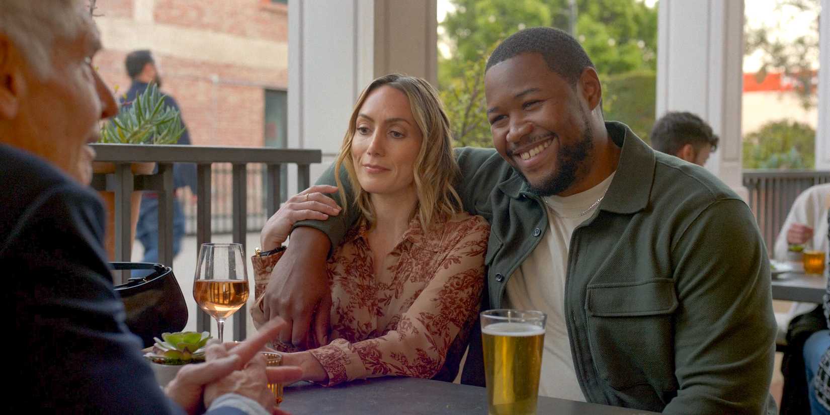 Dr. Sykes (Amy Rosoff) and Sean (Luke Tennie) having a date in Shrinking Season 2 Ep 11