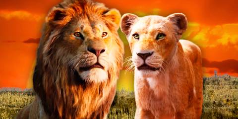 Simba and Nala from The Lion King 2019