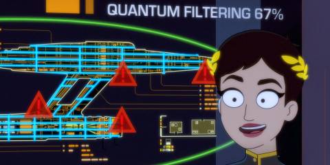 Olly discovers several faults in the Cerritos system in Star Trek: Lower Decks Season 5 Ep 10