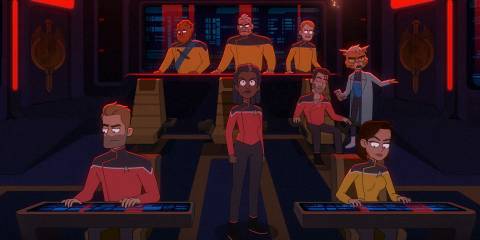 The USS Cerritos being attacked in Star Trek: Lower Decks Season 5 Ep 10