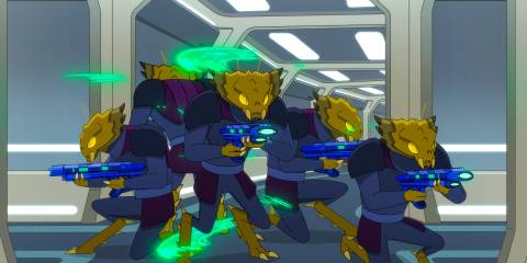 Clickers invade the USS Cerritos in Star Trek: Lower Decks Season 5 Ep 8