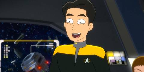 Harry Kim in Star Trek: Lower Decks Season 5 Ep 9
