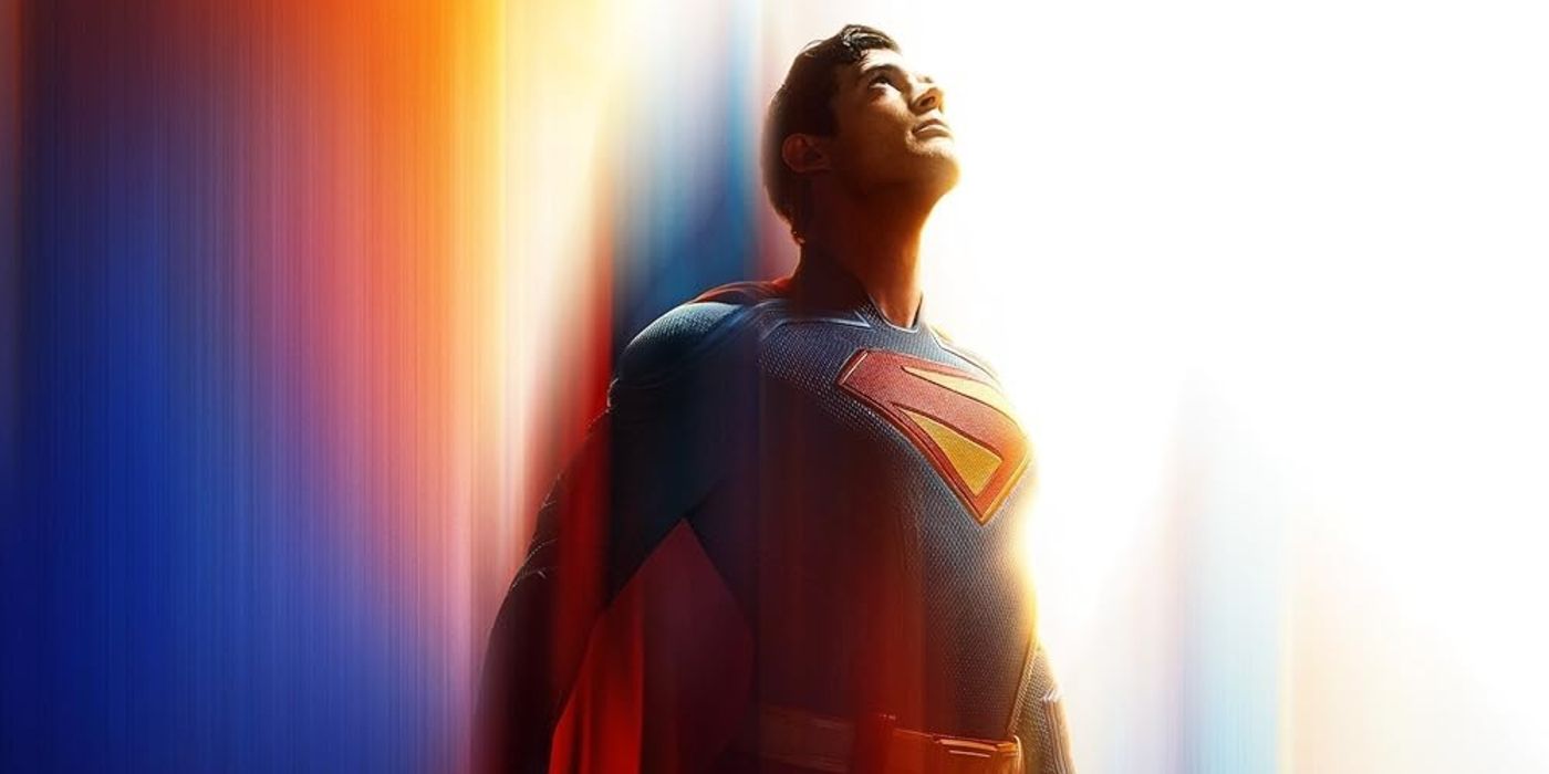 David Corenswet as Superman in Superman teaser poster