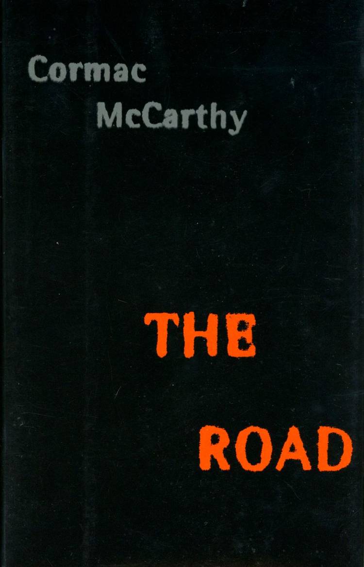 The cover of The Road by Cormac McCarthy.