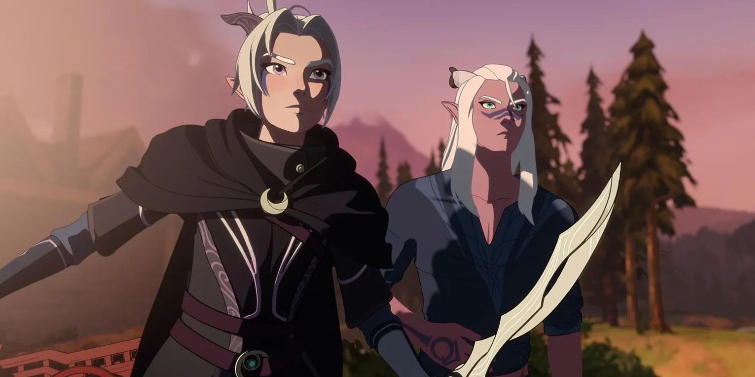 Príncipes Callum e Ezran em The Dragon Prince, série da Netflix
