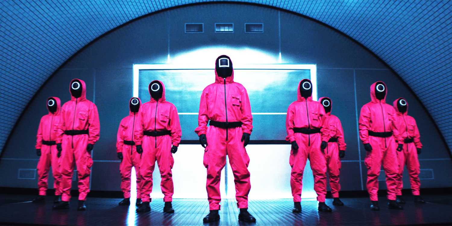 squid game pink dress Squid Game Guard Jumpsuit