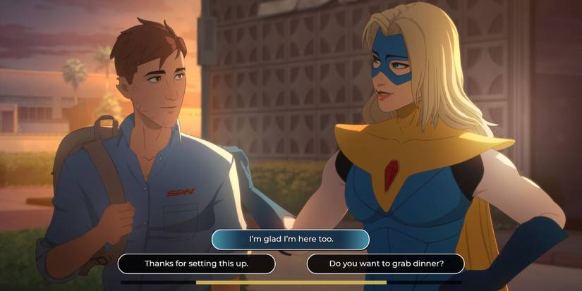 Three choices for the player to make for Robert, Dispatch