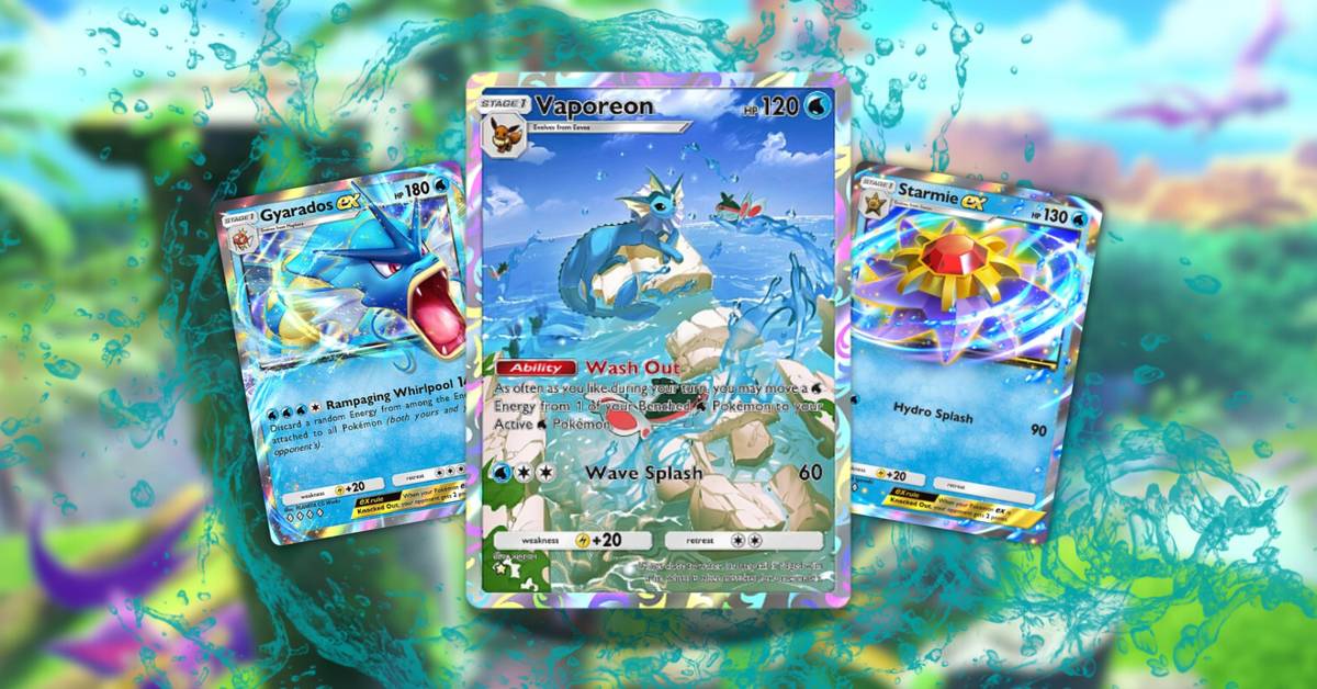 pokemon cards water type TCG Assortment Bundle Tentacool HP 60 Tingle Attack