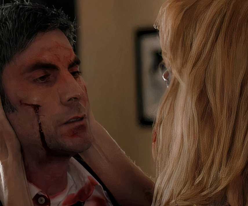 Wes Bentley as Jamie Dutton and Kelly Reilly as Beth Dutton in Yellowstone season 5 episode 14