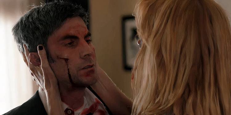 Wes Bentley as Jamie Dutton and Kelly Reilly as Beth Dutton in Yellowstone season 5 episode 14