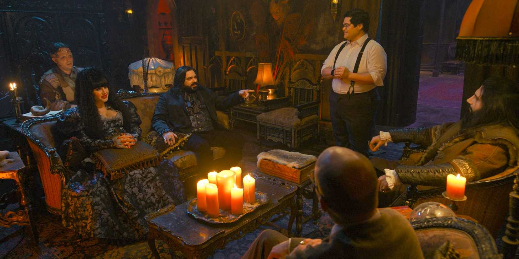 Guillermo invites the vampires to an office party to celebrate his promotion in What We Do in the Shadows Season 6 Ep 10