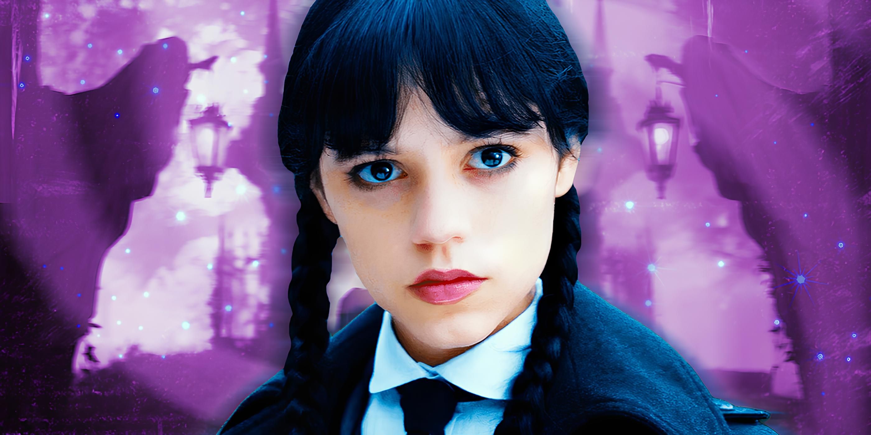 Настраированная картинка с Дженной Ортегой в роли Венди Аддамс в *Wednesday*